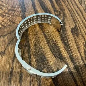 Burberry Silver Heritage Watch Bangle- Vintage Burberry | Accessories | Burberry Silver Heritage Watch  main image 2